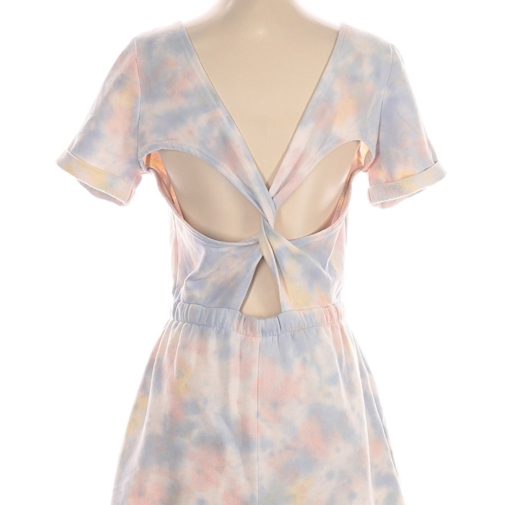 Urban Outfitters Out From Under Pastel Tie Dye Open Back Romper Small